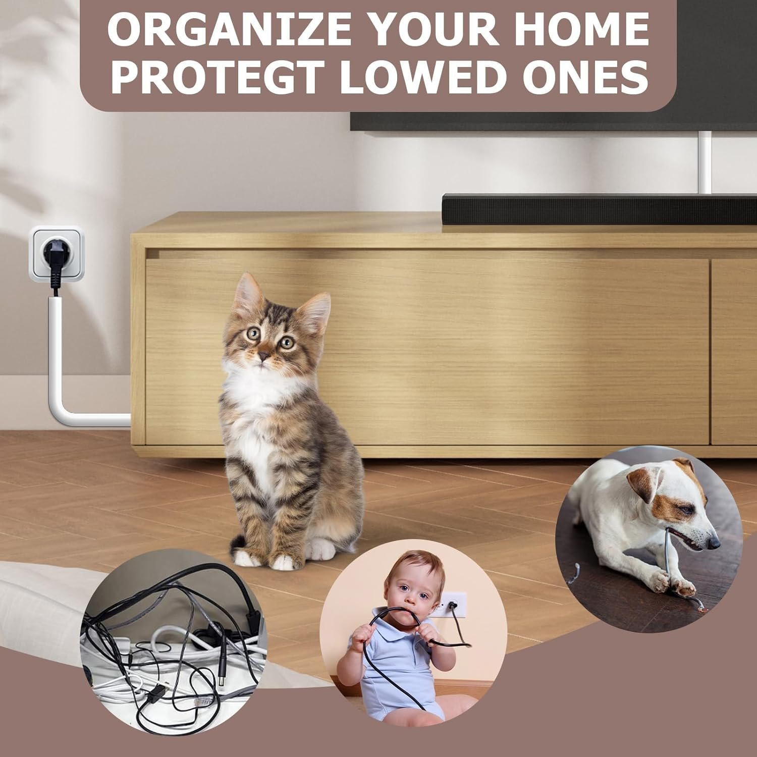 Cable Cover, Self Adhesive Hider, Wall-Mounted Wire and Covers for Wall-Mounted Tvs, Flexible Cable Hiders in Homes and Offices (D15, 2M) image number 7