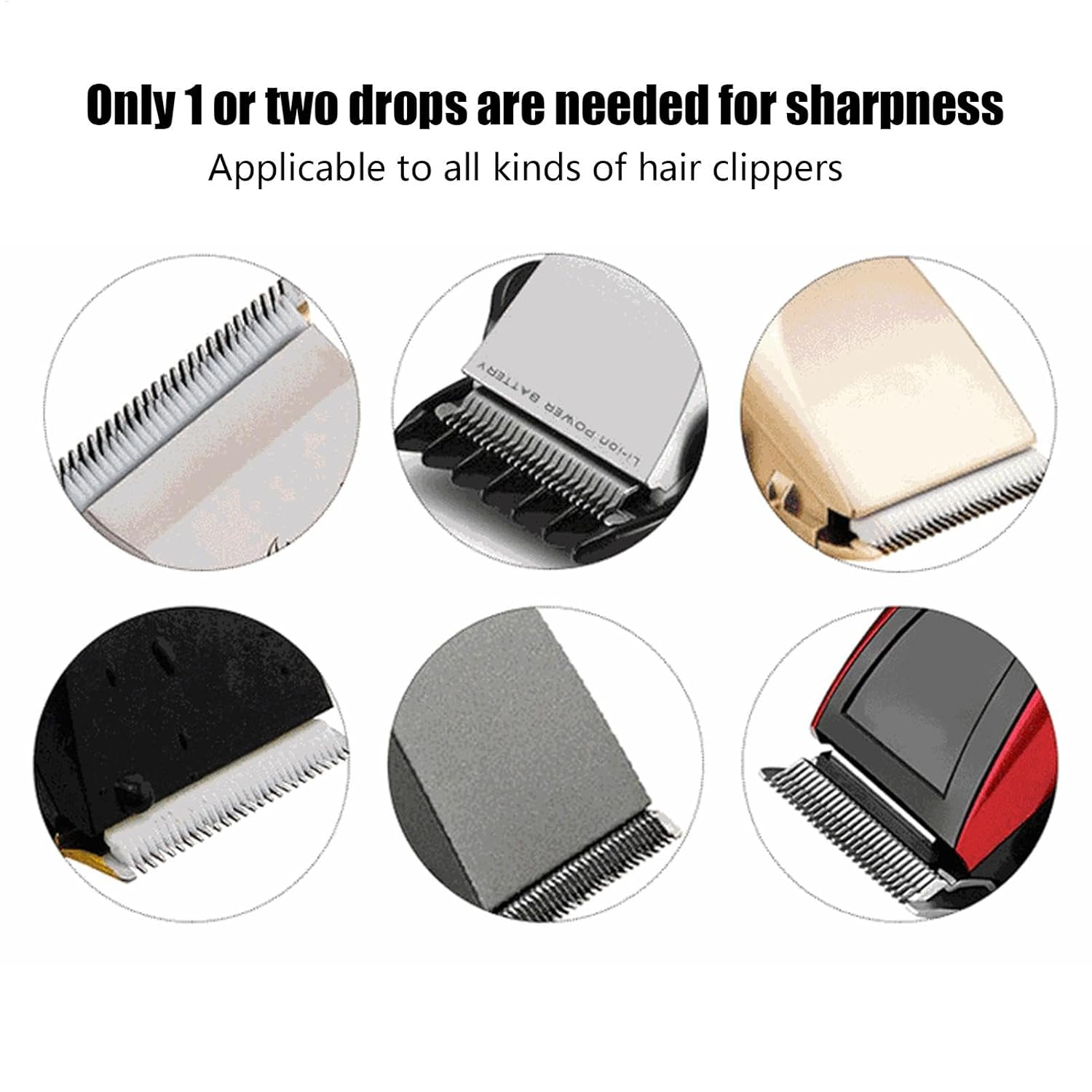 Hair Clipper Oil - Beard Oil 10-Bottle Pack | Hair Clipper Cutter Oil, Clipper Grease Reduces Heat and Friction for Clippers, Trimmers image number 2