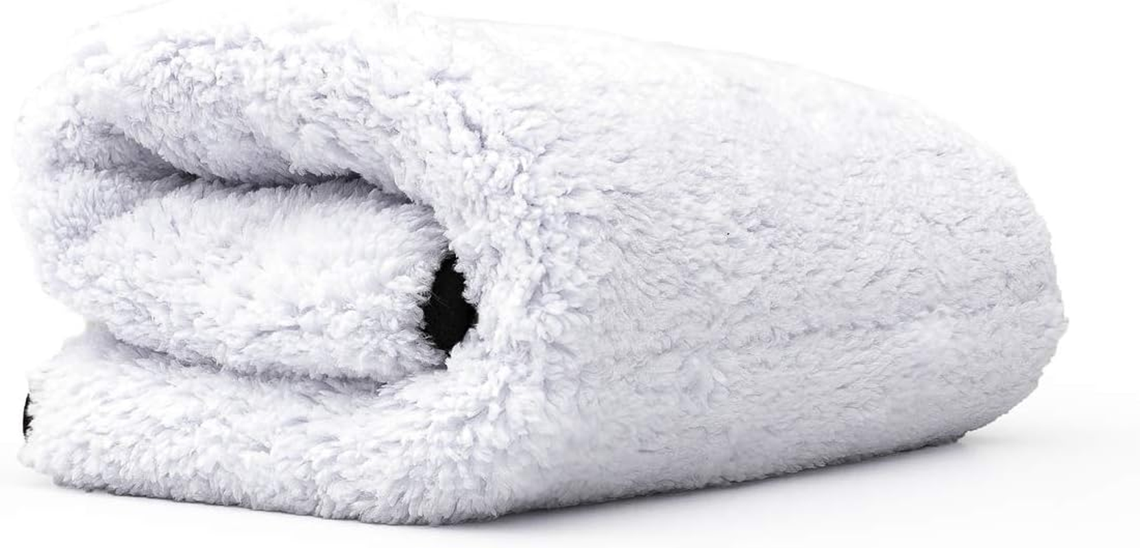(3-Pack) the RAG COMPANY 16 In. X 16 In. EVEREST 1100 White Ultra-Plush Korean 70/30 Professional Microfiber Detailing Towels image number 4