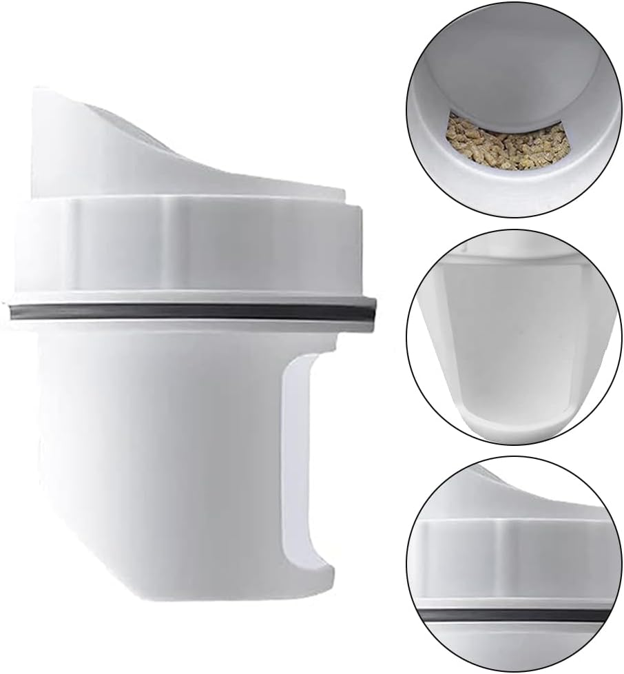 MOTRAIN Chicken Feeder Kit, No Waste Waterproof Automatic Chicken Feeder, Poultry Feeder 4 Ports 1 Hole for Chickens, Duck, Geese, Birds, Quail image number 3