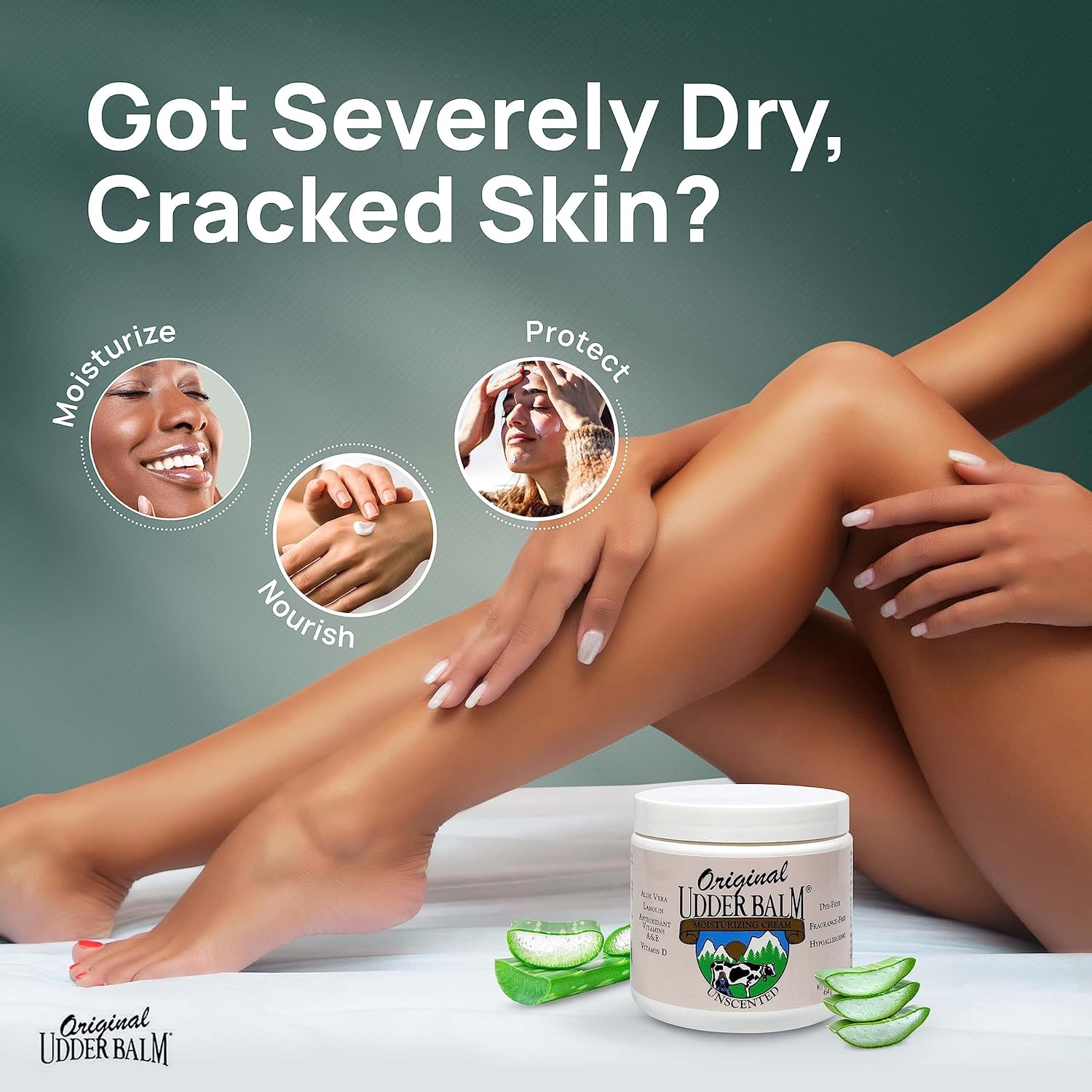 Unscented Original Udder Balm Moisturising Cream 470Ml Jar