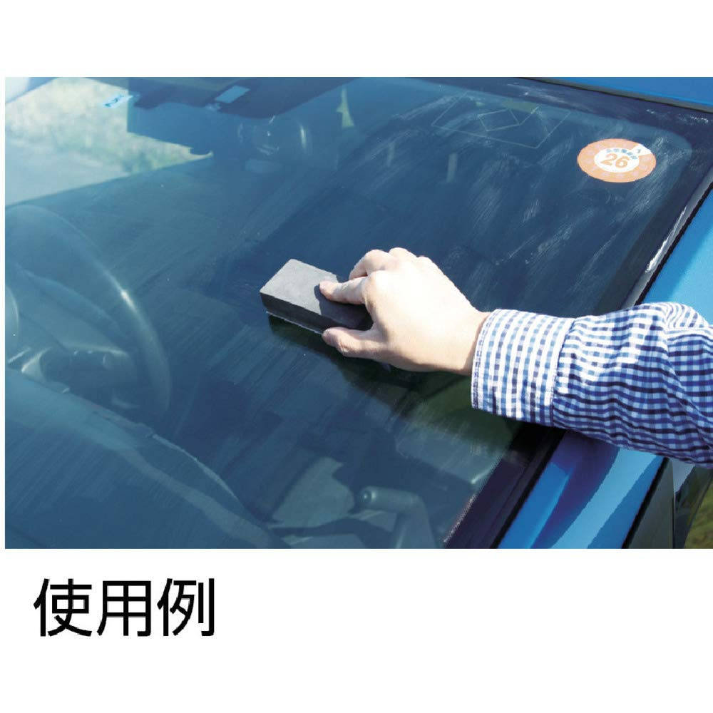 SOFT99 Glass Compound Z 100 Ml - Abrasive Cleaner for Car - Hydrophobic Coating Preparation - Remove Oily Stains & Remains of Other Coatings - Applicator Sponge Included image number 4