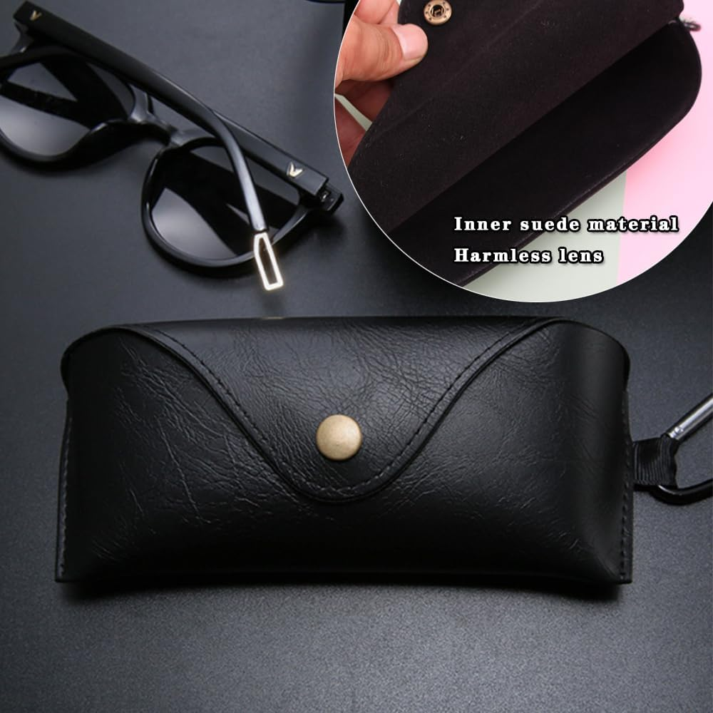 Sunglasses Bag, 2 Pack Eyeglasses Cases, Protective Glasses Case Sunglasses Case for Men,Women image number 2