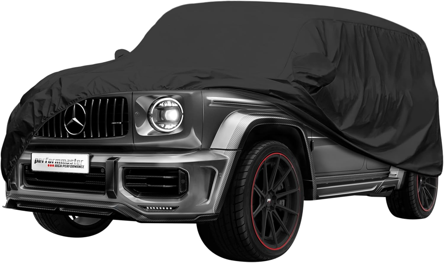 55Tech Full Indoor Car Cover Custom Made for Mercedes W463 W464 G Class Wagon G550 G63 G500 G350 AMG Dustproof Ultra Soft Elastic Fabric 1986-2024 G Truck Garage Showroom Storage Use (Indoor) image number 3