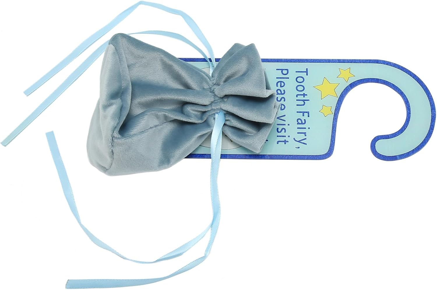 Tooth Fairy Pouch Tooth Fairy Pillow Boy Tooth Fairy Door Hanger, Sweet Acrylic Tooth Fairy Money Holder for Lost Teeth Kids Boys Girl, Tooth Fairy Baby Stationery image number 4
