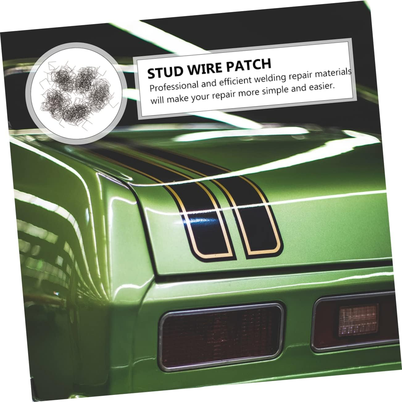 DOITOOL 500Pcs Welding Rods and Hot Stapler Auto Bumper Repairing Tool Metal Welding Wire Patch 0.6Mm Wave Straight for Car Body Repair and Automotive Maintenance image number 3