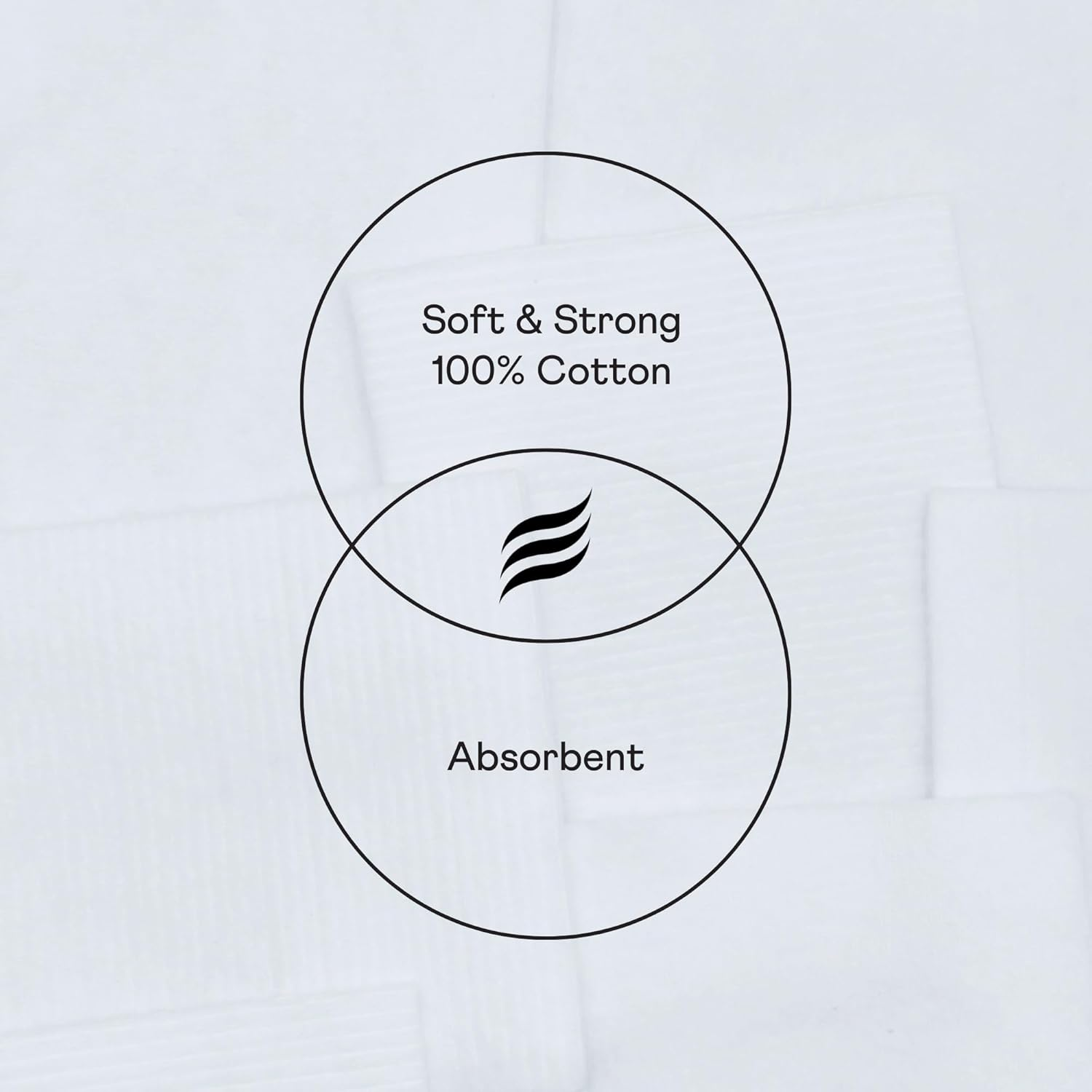 Swisspers Premium Facial Cleansing Pad, 100% Cotton, Ultra Soft, Extra Large, 50 White Pads per Reclosable Bag, 3 Bags (150 Pads Total) image number 5