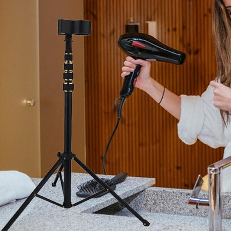 "Abbraccia" Adjustable Tripod Stand for Blow Dryer on Tabletop and Floor for Grooming image number 3