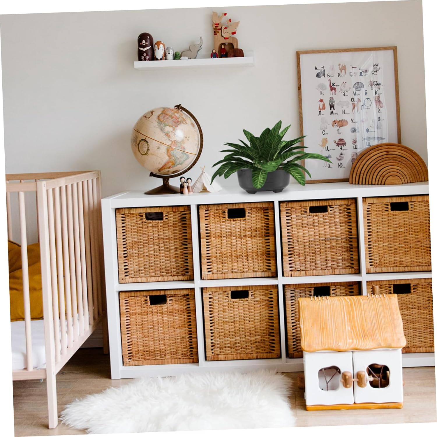 Sosoport 4Pcs Plant Pots Plastic Plant Containers Garden Pots for Indoor Outdoor Decor image number 6