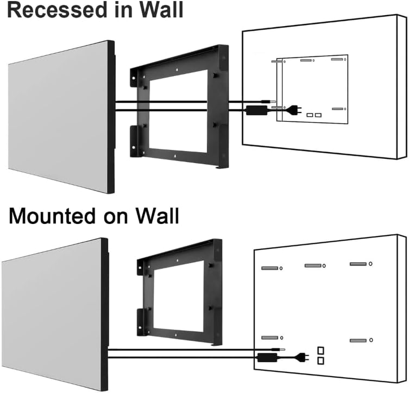 Elecsung 43 INCH Android Touchscreen Smart Mirror TV for Bathroom,Bedroom,Living Room Waterproof LED Television ATSC Wifi image number 5