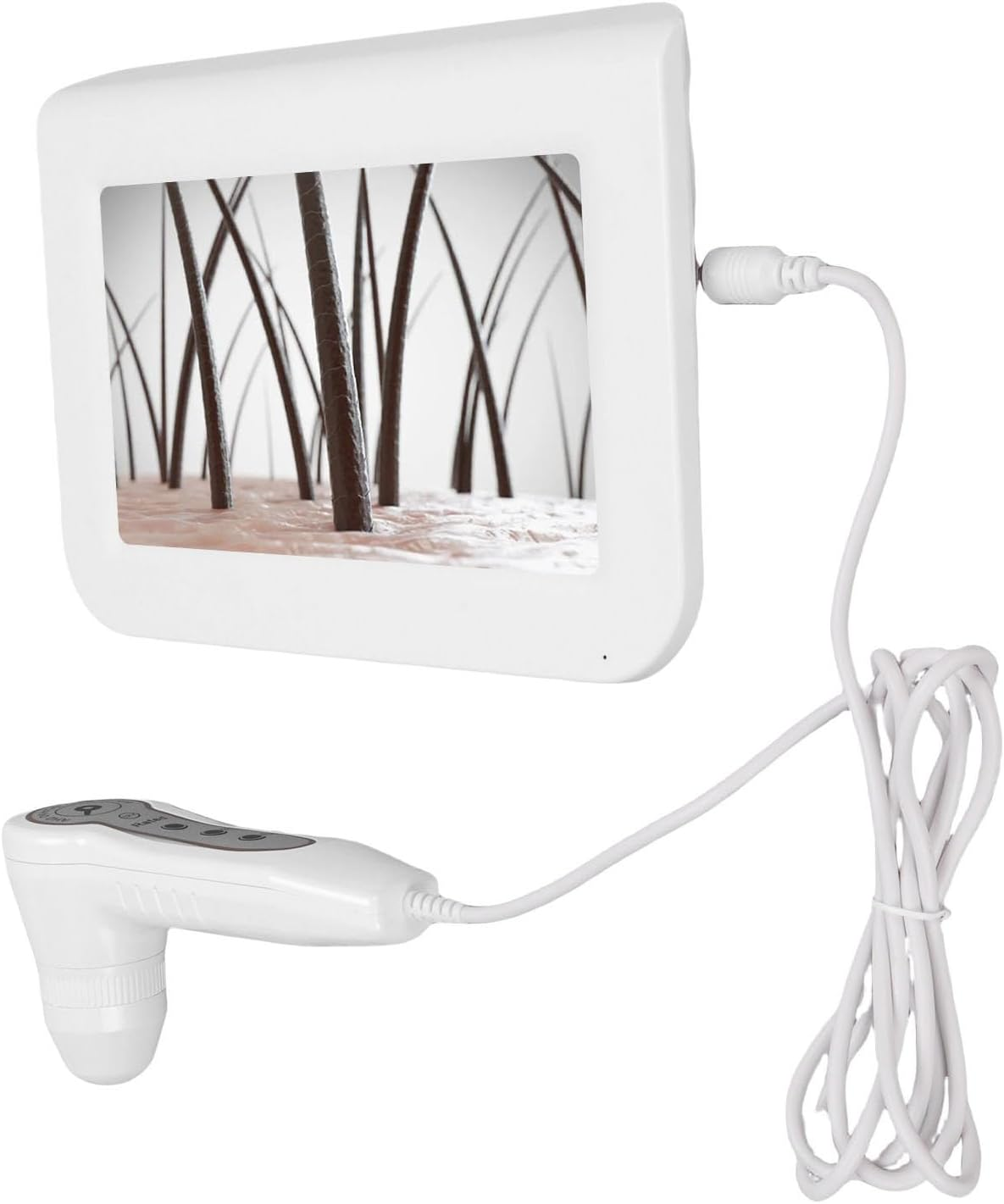 Pongnas 9 Inch Skin Hair Analyzer, 50 X / 200 X Lens Hair Follicle Analyzer, Multifunctional Rechargeable Digital Scalp Detector for Home Salon Use (EU Plug) image number 5