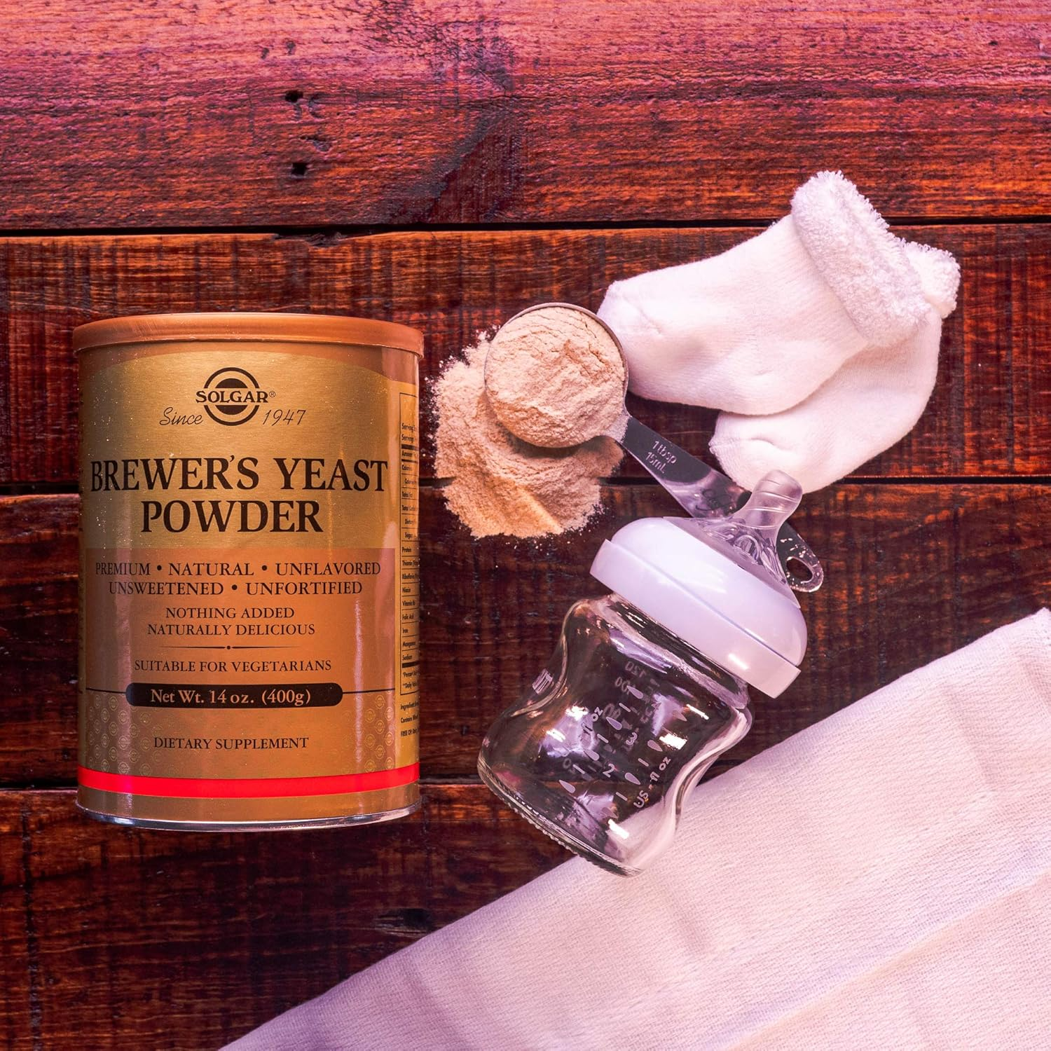 Solgar Brewer'S Yeast Powder 14 Oz image number 2