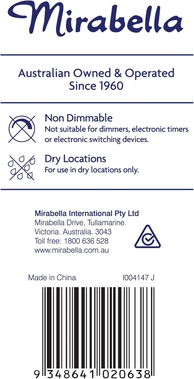 Mirabella LED 2PK GLS BC 11W 1000Lum 2700K Warm White image number 1