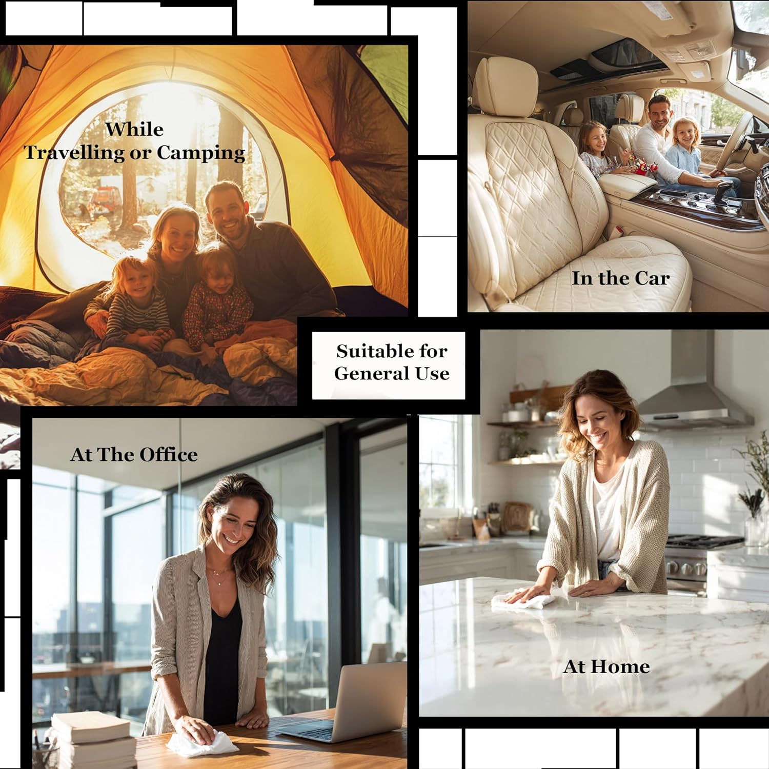 Compact Pocket-Sized Wet Wipes for Skin and Hands, 210 Wipes (14 Pack) &ndash; Practical for Bag, Ideal for Travel,School, Office Use image number 1