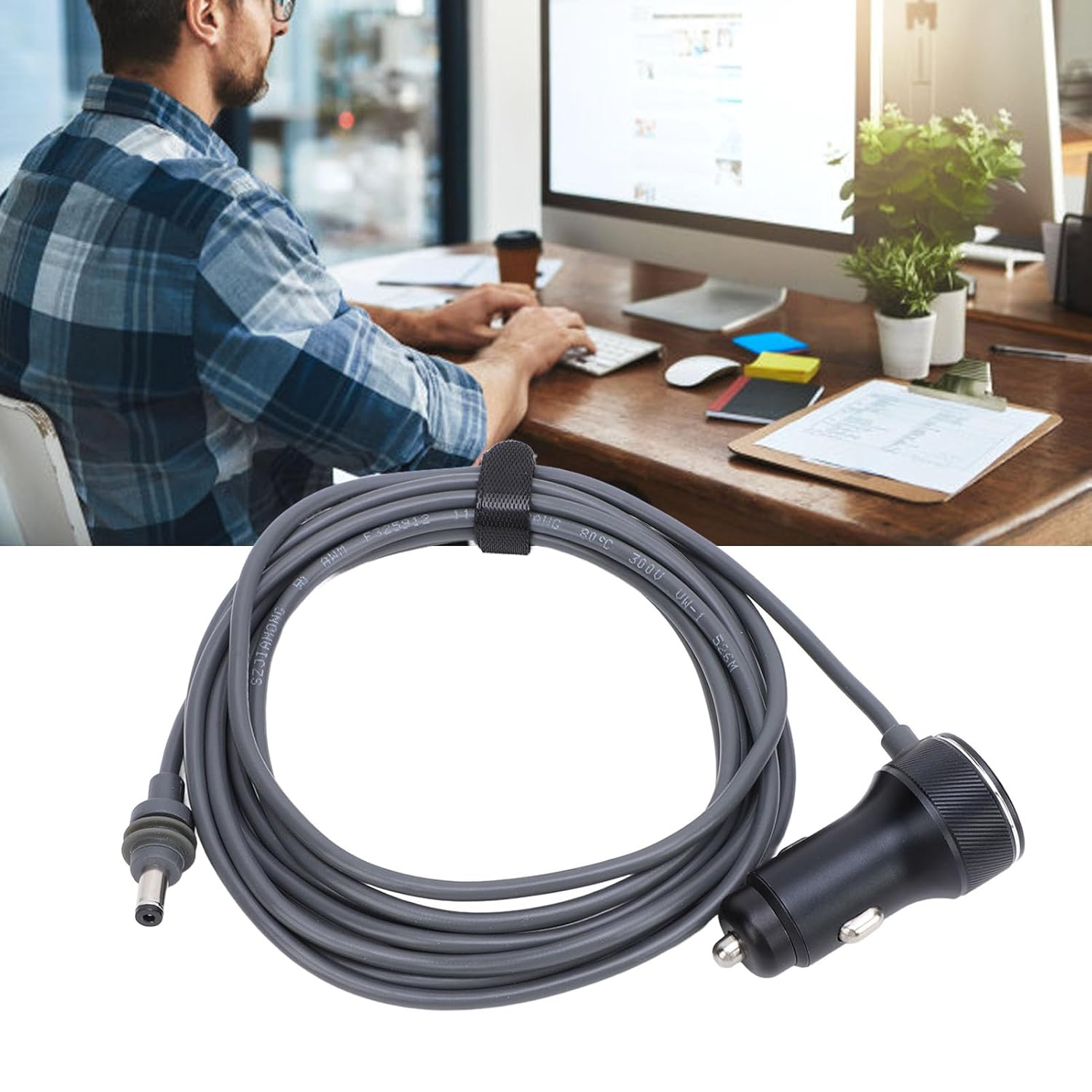 Starlink Mini DC Car Power Cable, DC to Cigarette Lighter Power Supply Cable for Starlink Satellite, DC Car Charger Power Supply Cord, Compatible with PD Protocol Power Bank (5M) image number 1