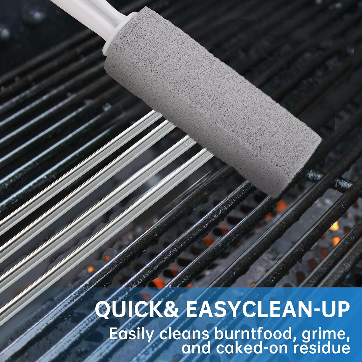 Cleaning Pumice Stone for Stove Grates, Water Rings and Stains Removal (2 Pack) image number 4