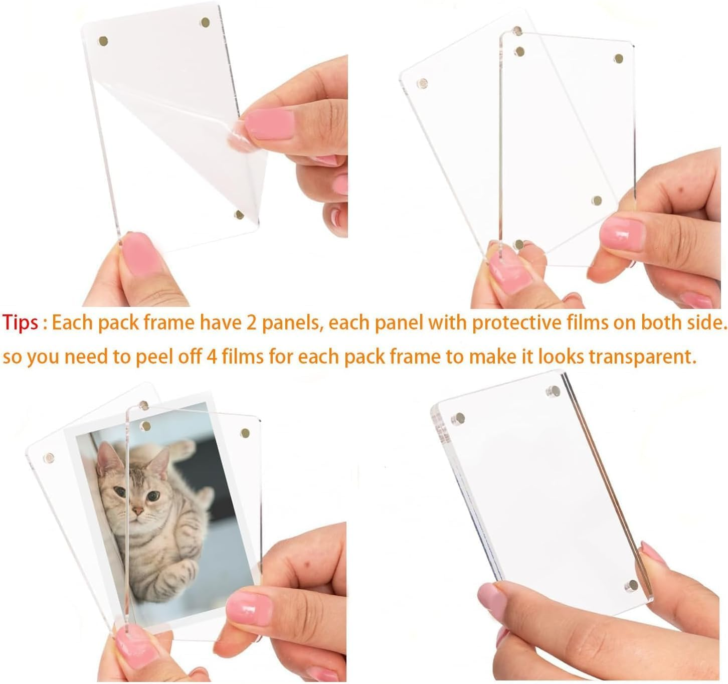 1 Pack Car Sun Visor Photo Holder,Universal Magnetic Personalized Photo Clip,Add Your Own Photo Car Visor Clip;Photo Car Accessory;Customized Family Portrait Decor, for Father,Mother and Friends image number 3