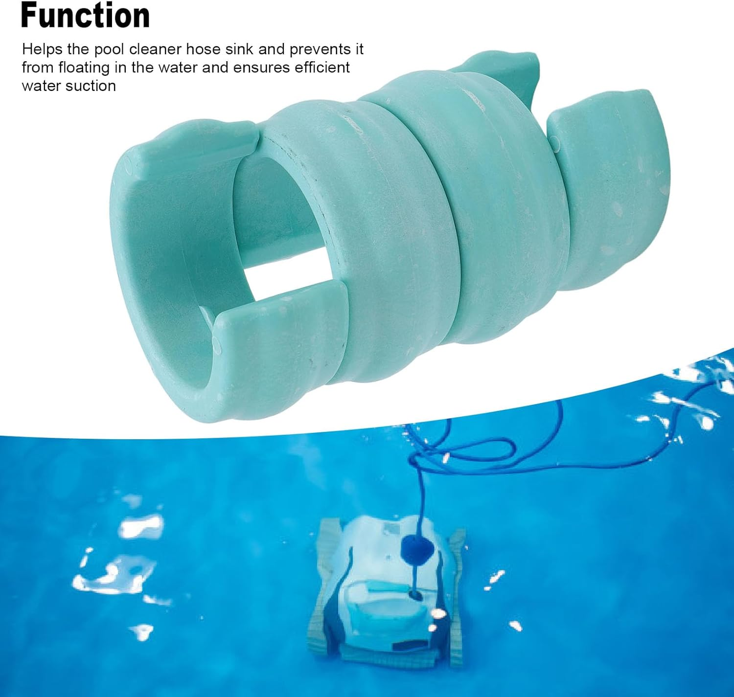 Pool Cleaner Hose Weight Replacement Weights 4PCS Universal Plastic Hose for W83247 X70105 with Easy Installation image number 4