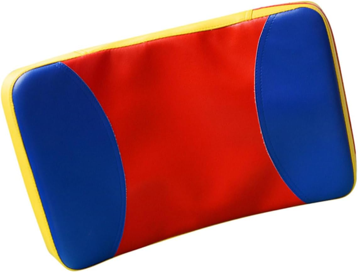 Taekwondo Kick Pad and Boxing Kick Protector Arc-Shaped Thickened Training Paddle Hand Grip Large Size Triple Color for Martial Arts Kickboxing Practice image number 5