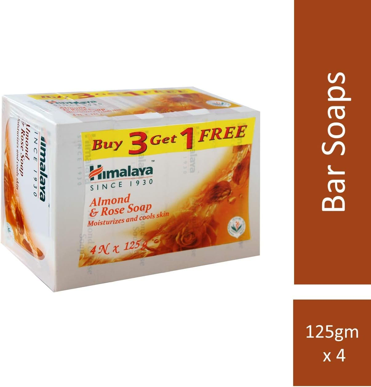Himalaya Almond and Rose Soap, 125G (Free)
