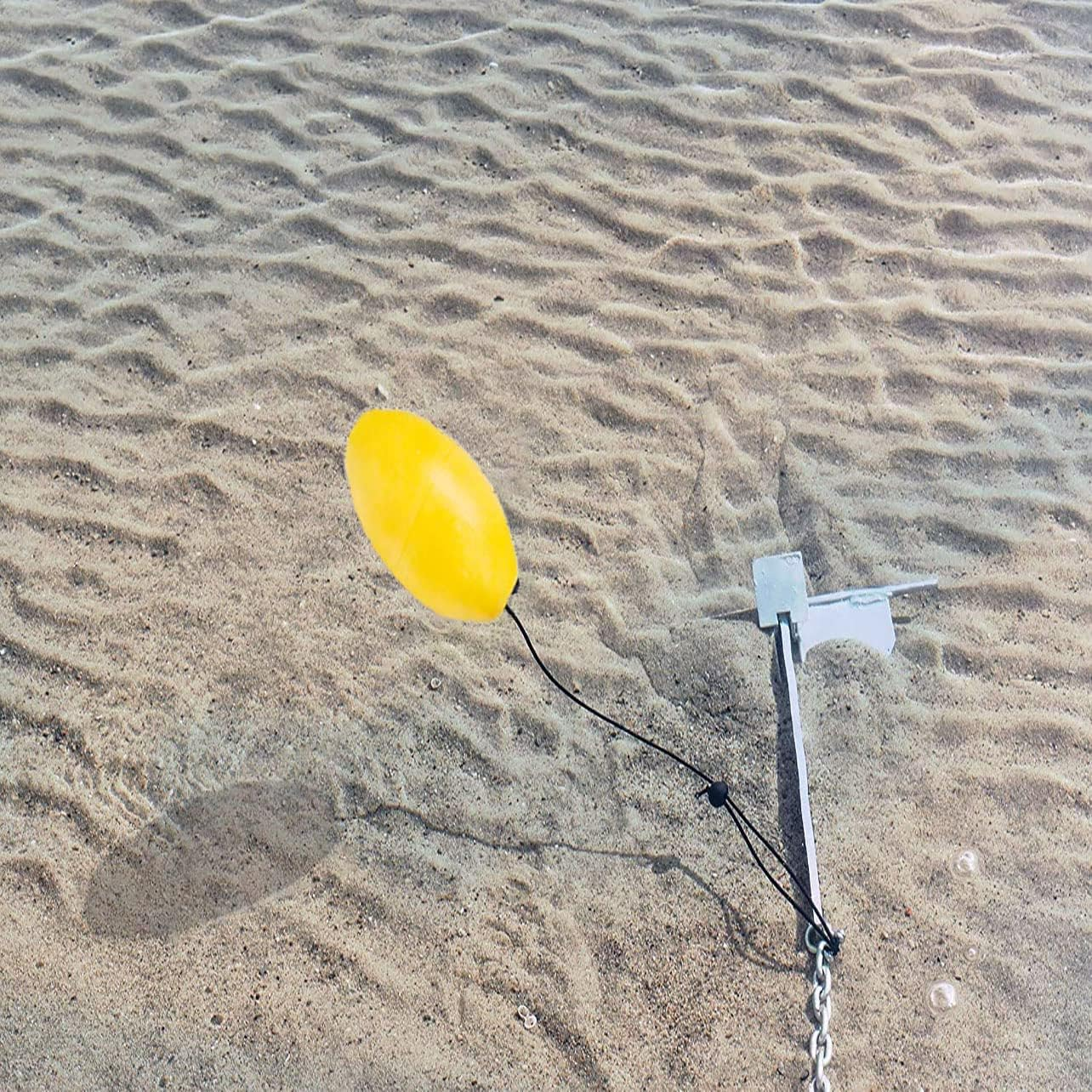 MOPHOEXII Drift Anchor Tow Throw Leash Line with EVA Buoy Float & Clip/Markers for Anchors at the Beach, Lake, or Sandbar Water image number 6