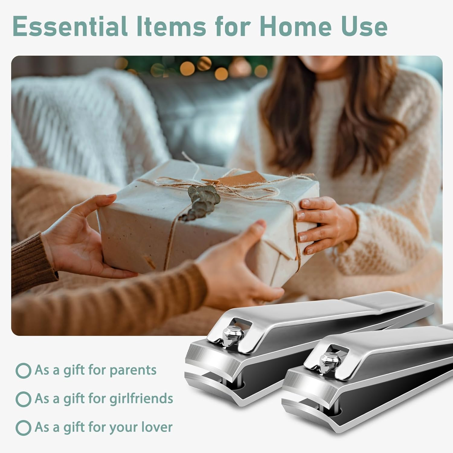 HOFASON 8 Pcs Large Nail Clippers Set for Women Men Stocking Stuffers, Stainless Steel Fingernail and Toenail Clipper Cutter Set Curved Cutter, Bulk Travel Manicure Pedicure Trimmer Kit image number 4