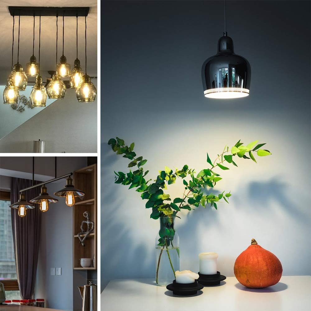 Bonlux ST64 E27 Vintage Filament Dimmable Edison Light Bulbs 8W,ST64 Retro Amber Glass LED Filament Light Warm White 2700K,Edison Style Antique Bulb for Home, Restaurant, Reading Room,Pack of 4 ﻿ image number 1