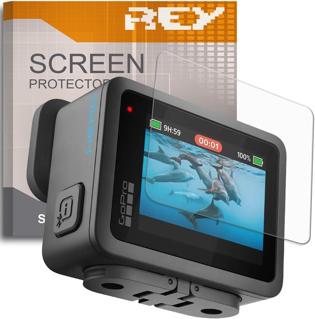 REY Tempered Glass Camera Screen Protector for GOPRO HERO13 Black, Screen Protector, Screen Protector 9H+ Hardness, Anti-Scratch Oil Bubbles image number 6