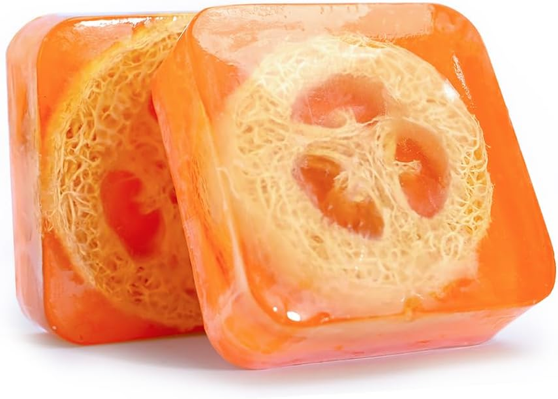 Kojic Acid Loofah Bath Soap Bar 100G, 4 Bars image number 1