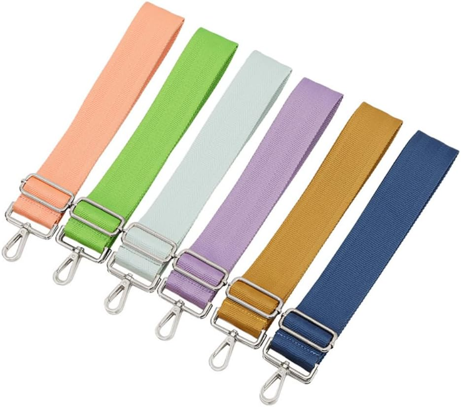 Blausky Adjustable Handbag Shoulder Strap, 75-130 Cm, Width 5 Cm, with Silver Carabiner, Replacement Strap for Women Shoulder Bag, Beige image number 3