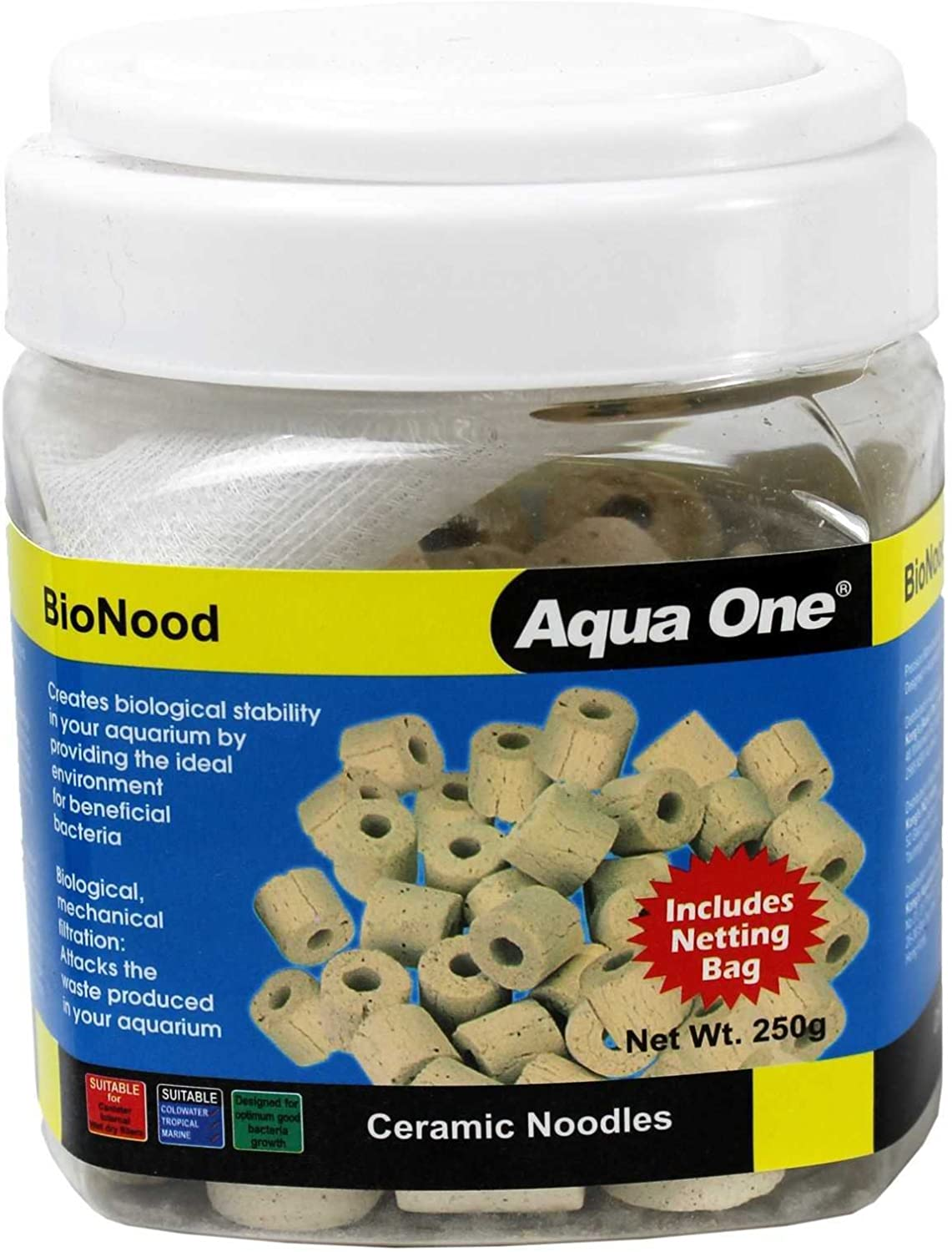 Aquarium Bionood Biological Stabiliser 250G Fish Tank Treatment 10434 Aqua One image number 4
