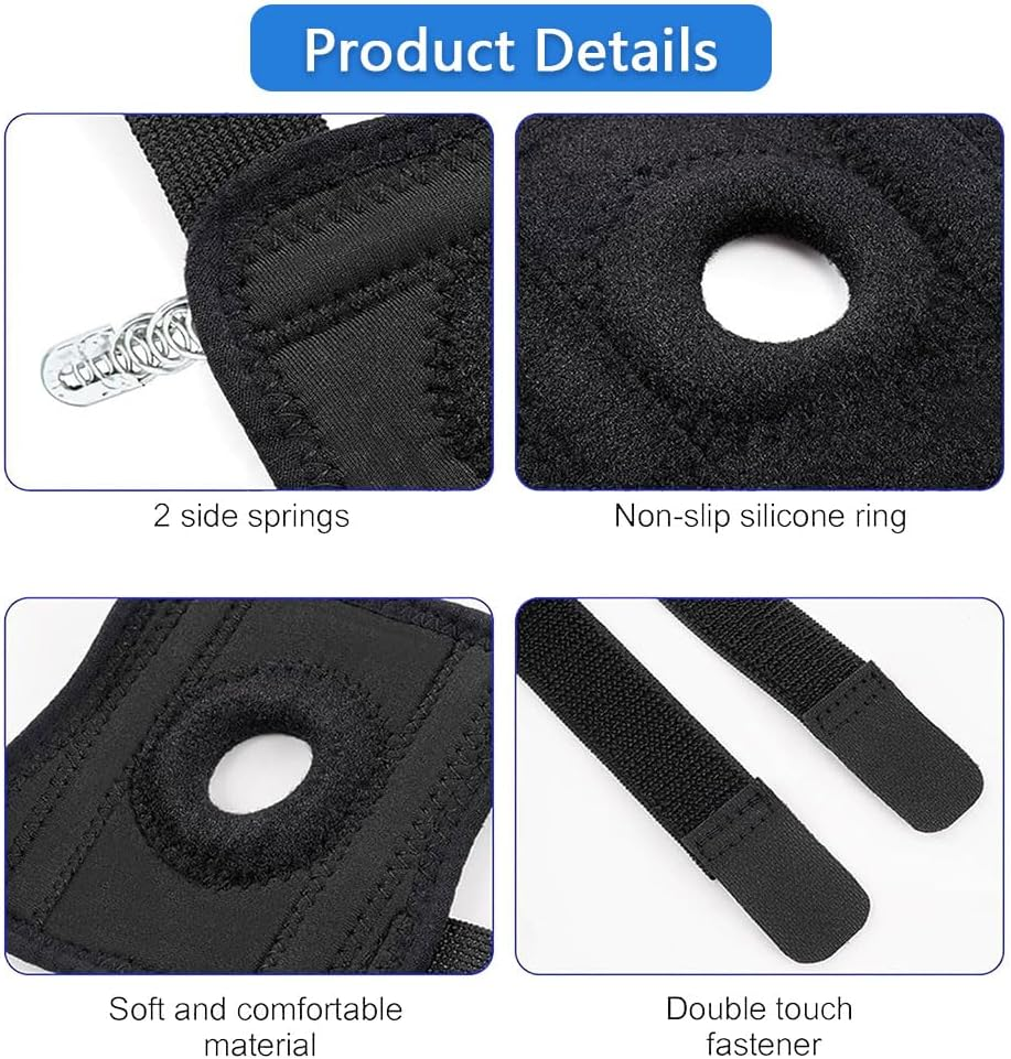 2 Pack Dog Joint Brace &ndash; Rear Leg Hock Support & Elbow Compression Wrap for Joint Injury, Sprain Protection, Arthritis Healing & Stability Loss image number 1