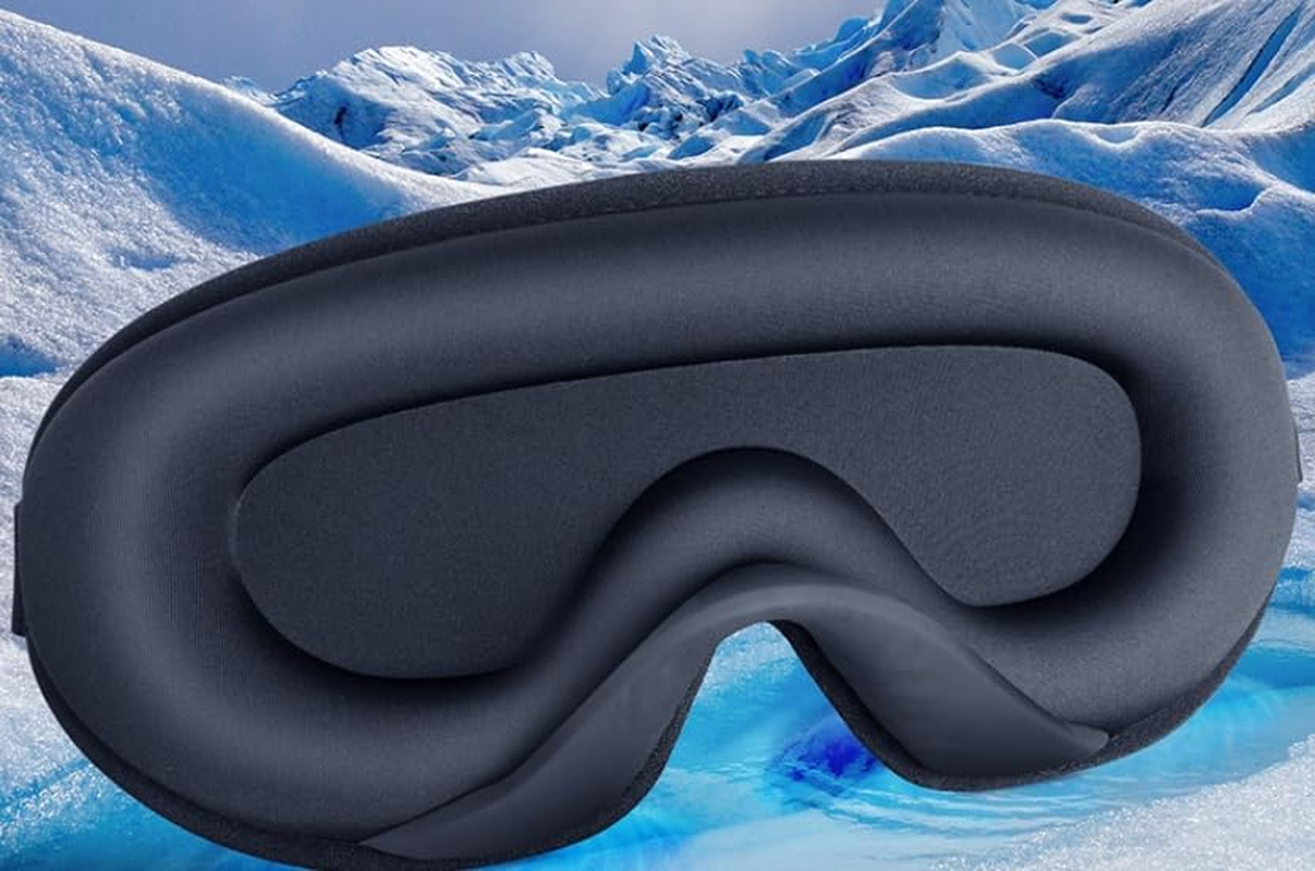 Sleep Mask,Silky Touch with Soft Foam, Comfortable, Breathable,Offers Full Coverage,Flat on Your Eyelids by GLORY image number 5