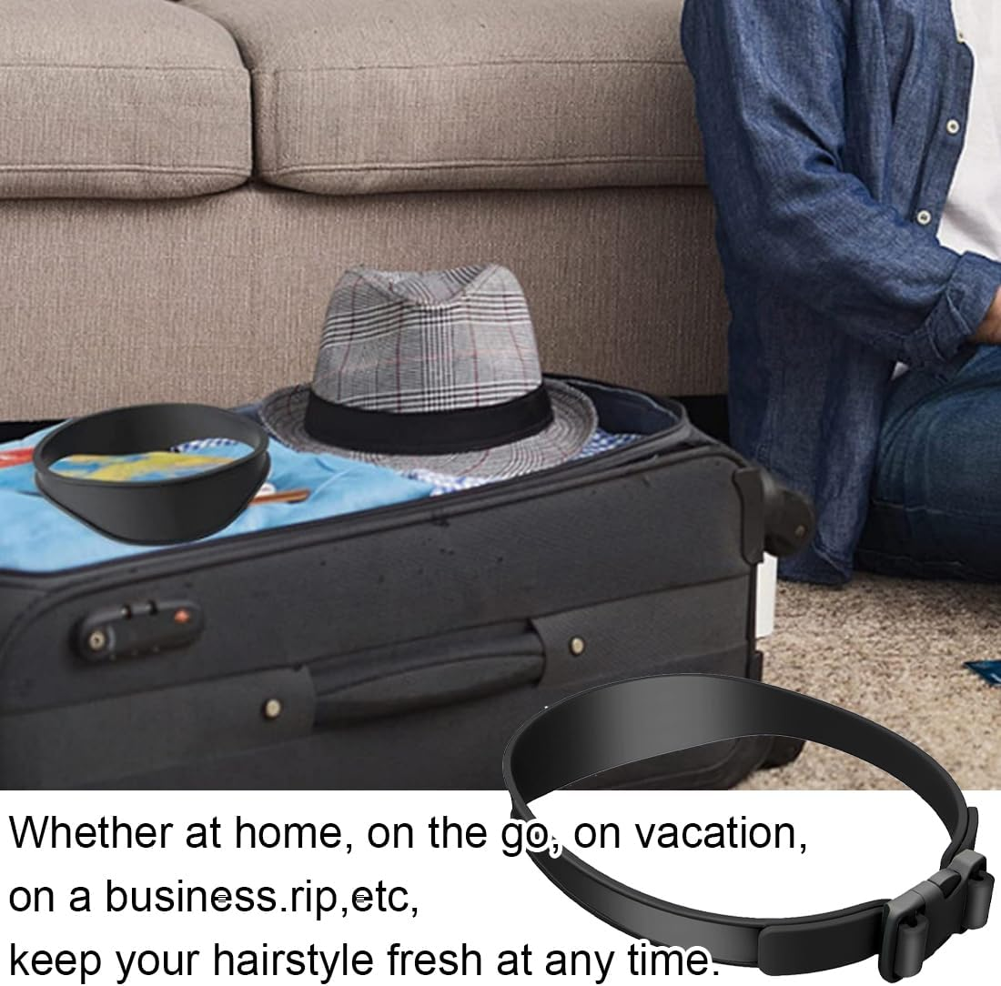 Luliyldj Pack of 2 Curved Haircut Band, Beard Stencil, Hair Cutting Aid, Hair Cutting Aid, Hair Cutting Stencil for DIY Home Haircuts, Hair Cutting Instructions (English Language Not Guaranteed) image number 2