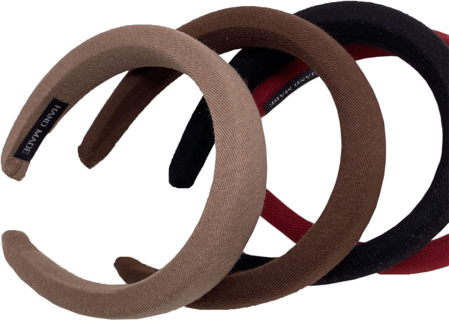 Aoozleny 6 Pcs Knotted Wide Headbands for Fashion Women Girls Cute, Non-Slip Solid Color Hair Bands Hair Hoops Hair Accessories for Daily Festival Gifts (Plush Style) image number 3