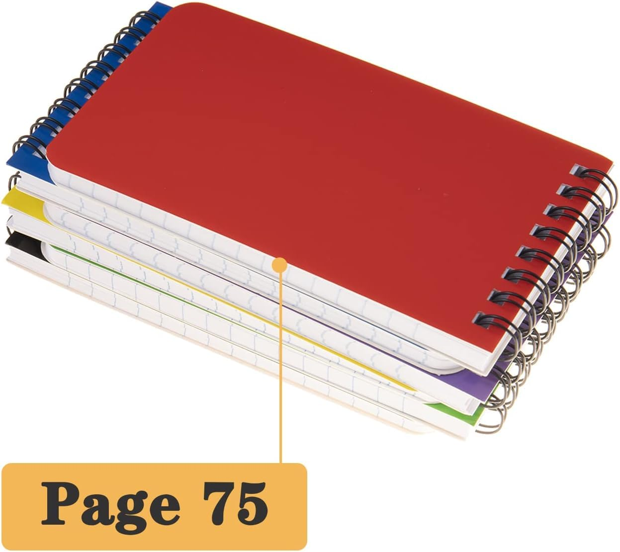 Oiltomn【6 Pack】 Pocket Notebook Small Notepad Pocket Notepad Small Spiral Notebooks 3 * 5 Inches image number 6