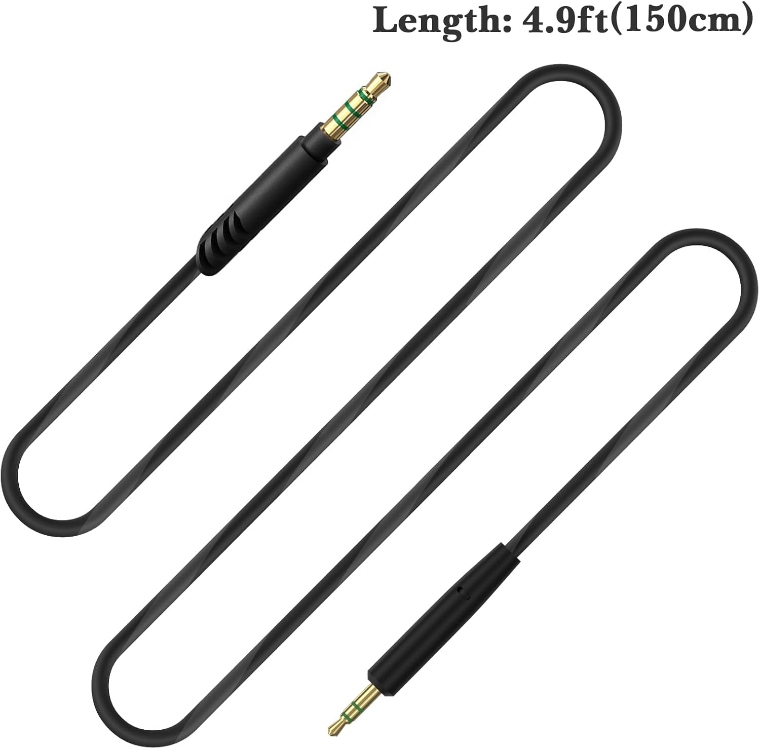 Linkidea Audio Cable with Mic for JBL Tune 770NC/670NC Headphones, 3.5Mm TRRS to 2.5Mm TRS Replacement Aux Cord with Inline Microphone and Volume Control (5 Ft / 1.5M) image number 1