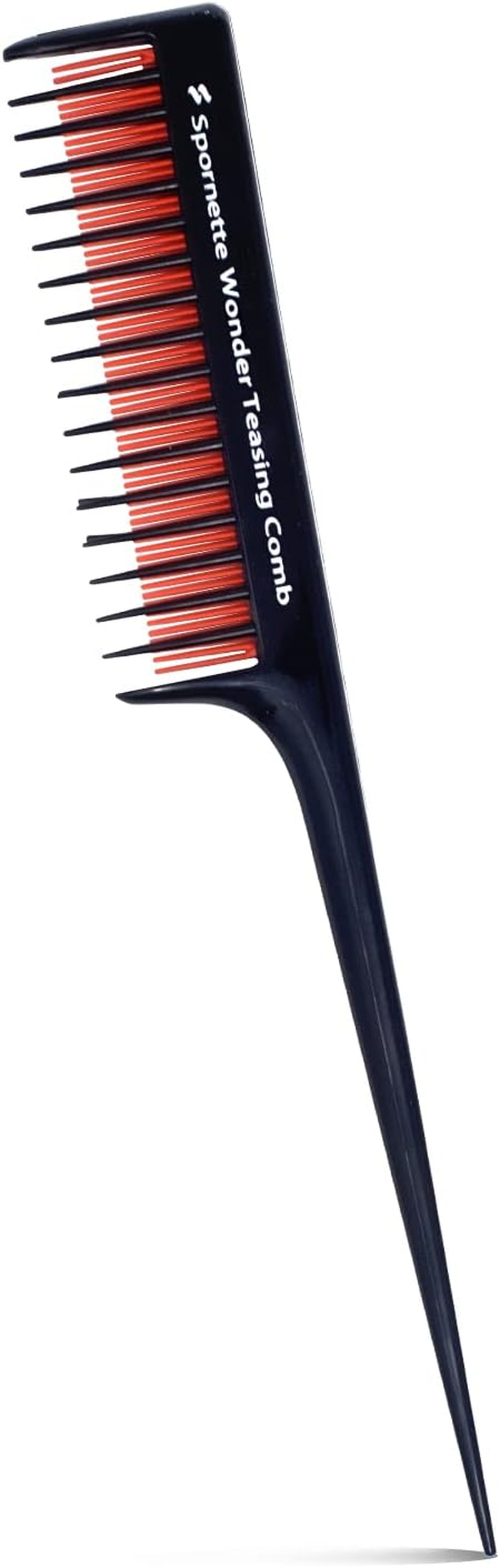 Spornette Little Wonder Rat Tail Comb - Hair Comb for Teasing, Backcombing & Sectioning - Adds Hair Volume to Fine & Thinning Hair - Heat-Resistant, Durable & Portable