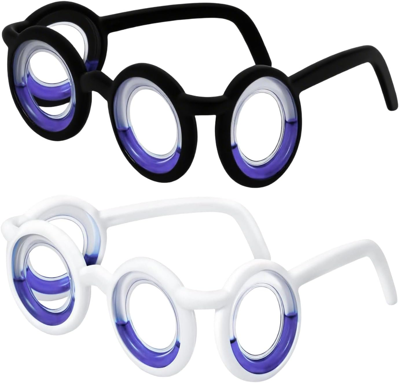 2 Pcs Motion Sickness Glasses,Car Sickness Glasses,Motion Sick Glasses for Adults and Children,Applicable to Motion Sickness, Seasickness, Travel, Games Nausea image number 1