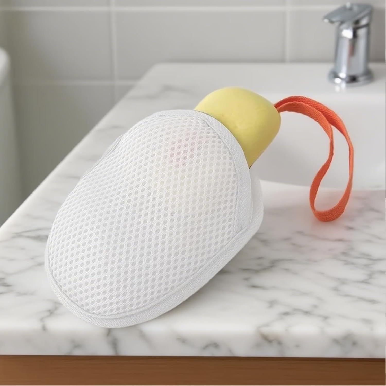 Mesh Bag for Soap,Foaming Bar Soap Mesh Bag for Shower - Washcloth Scrubber Holder for Women Bath Hiking Gym Travel Backpacking Camping image number 5