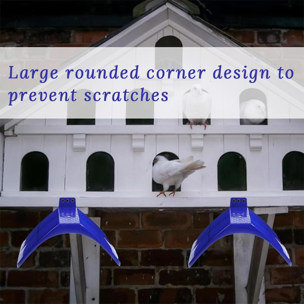 20 Pieces Pigeon Perches, Plastic Resting Stands, Bird Cage Accessories, Indoor Outdoor Pigeon Perches for Parrots, Pigeons and Other Birds (Blue) image number 3