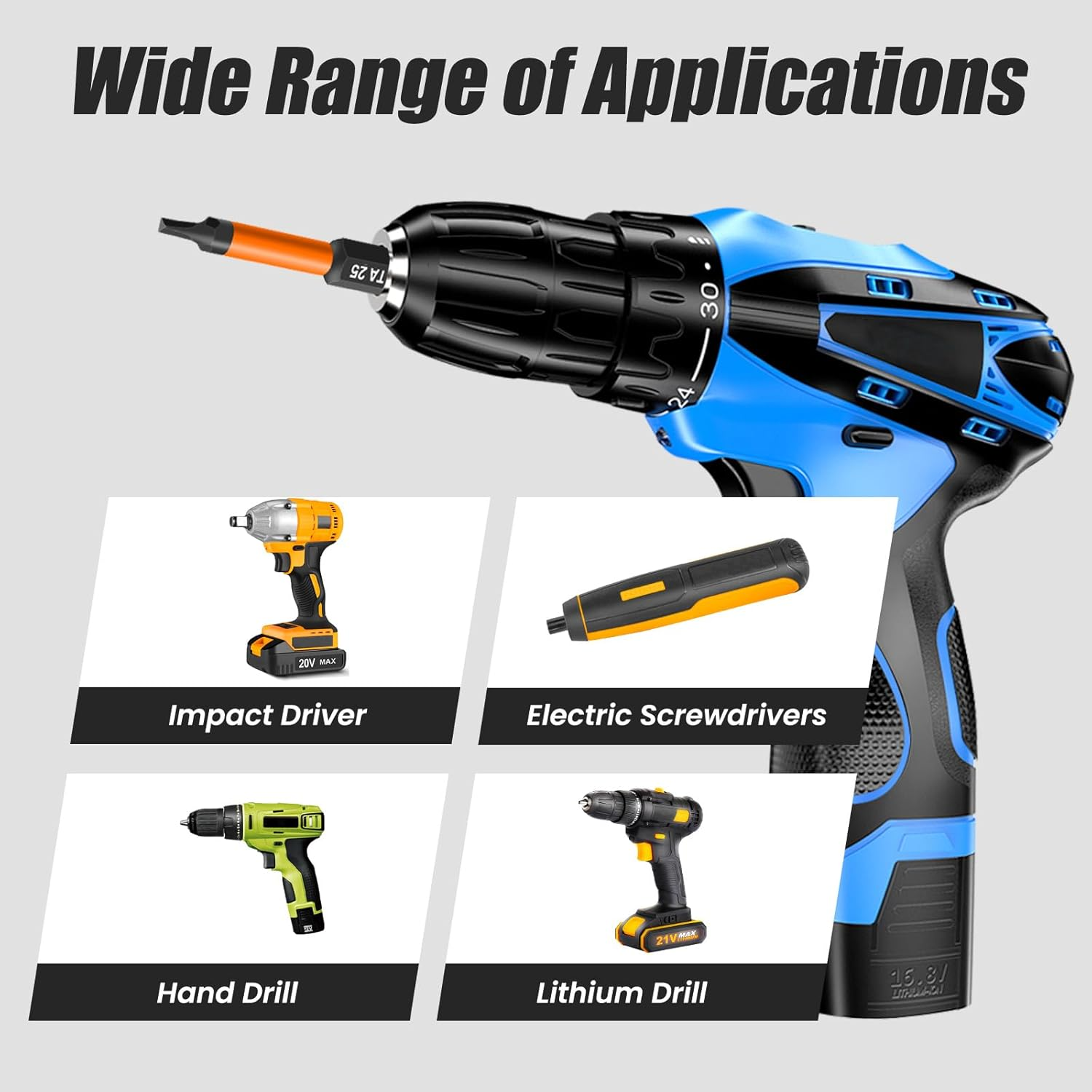 Saipe 10 Pieces Triangle Screwdriver Set, 2 Inch /50 Mm Long Magnetic Triangle Screwdriver Bits Set, 1/4 Inch Hex Shank Triangle Bit Set, S2 Steel Triangle Head Drill Bit for Impact Driver, TA12-TA30 image number 2