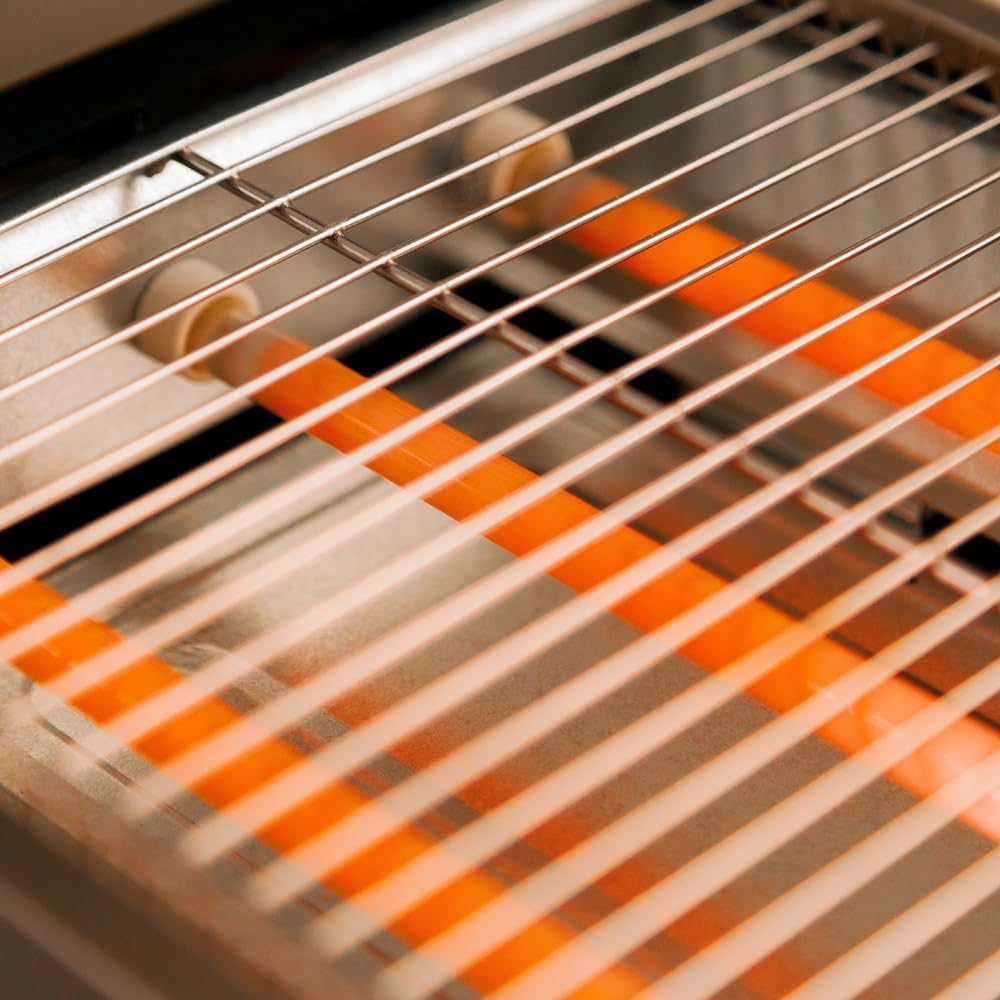 Cecotec Horizontal Bread Toaster - Flat 3 Resistors Niceslice Inox. 1000W, All Bread Types or Wish Cakes, Quartz Resistors, Stainless Steel Finish, 6 Grate Levels, 6 Grate Stairs image number 5