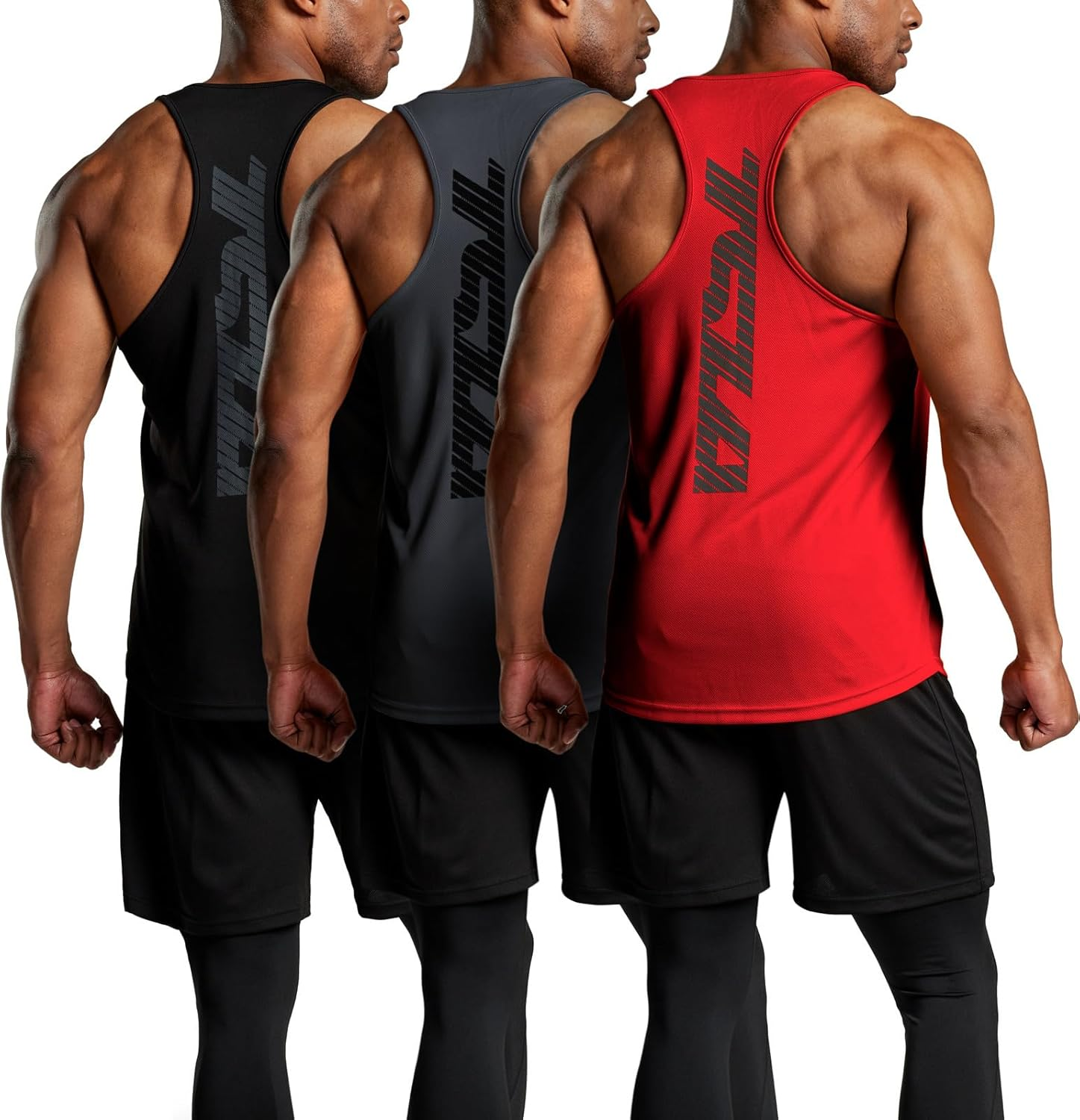 TSLA Men'S 1 or 3Pack Sleeveless Running Tank Top, Performance Athletic Muscle Shirts, Dry Fit Workout Gym Tank Tops