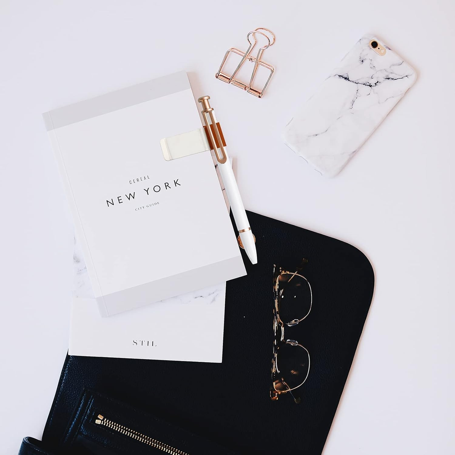 Audoloku 4Pcs PU Leather Pen Clip Holder for Notebooks, Journal, Planner image number 5