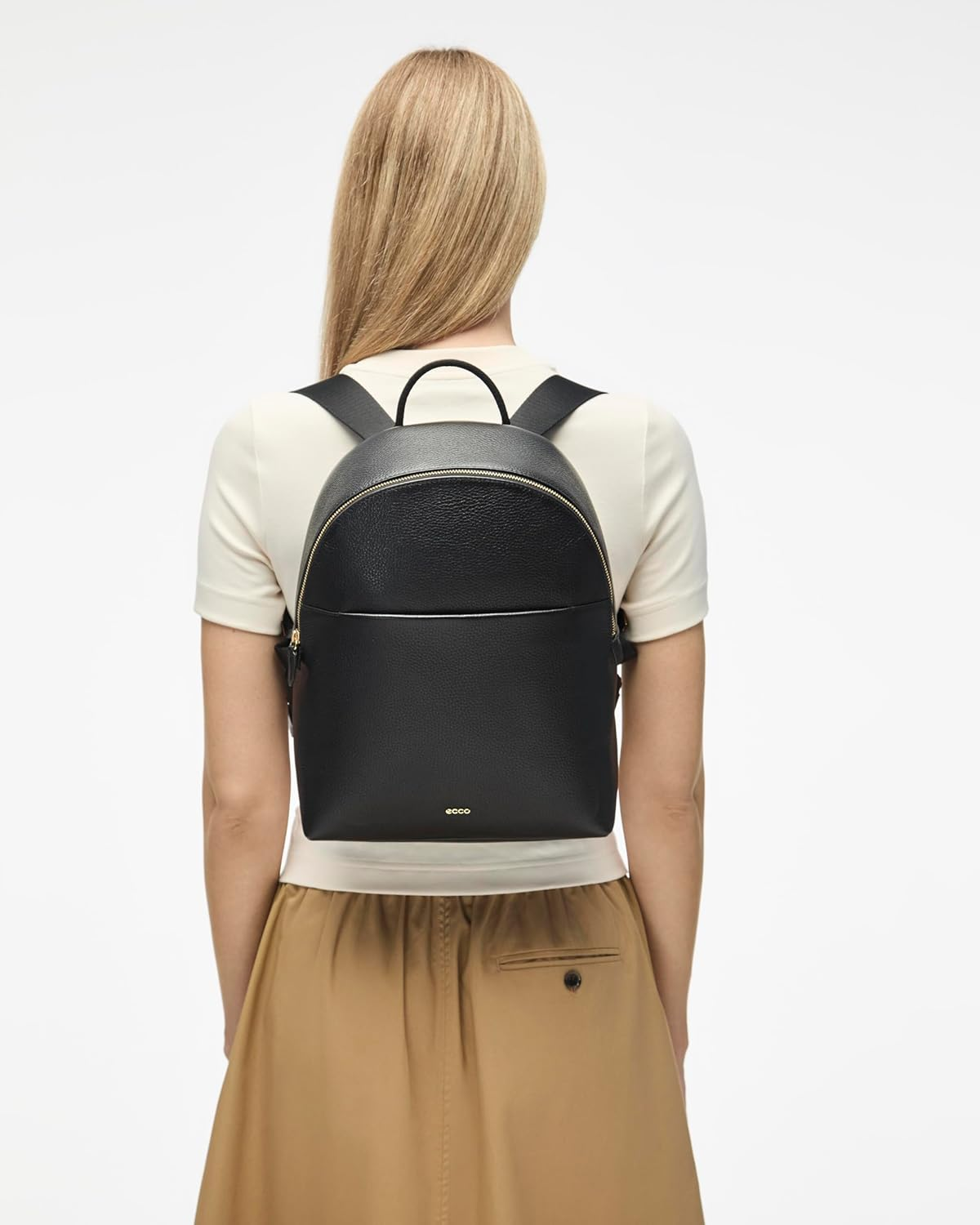 ECCO Medium Leather Backpack image number 5