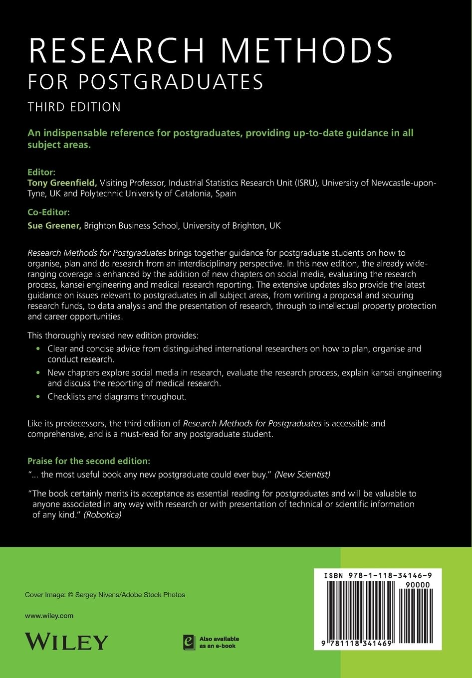 Research Methods for Postgraduates image number 1