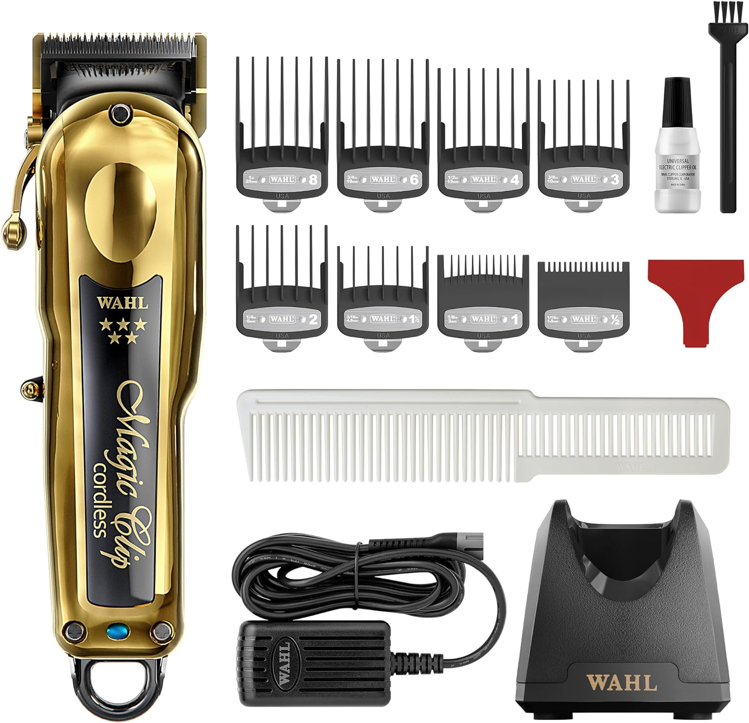 Wahl 5 Star Professional Cord/Cordless Magic Clip Clipper - Gold Limited Edition 08148-712 image number 2