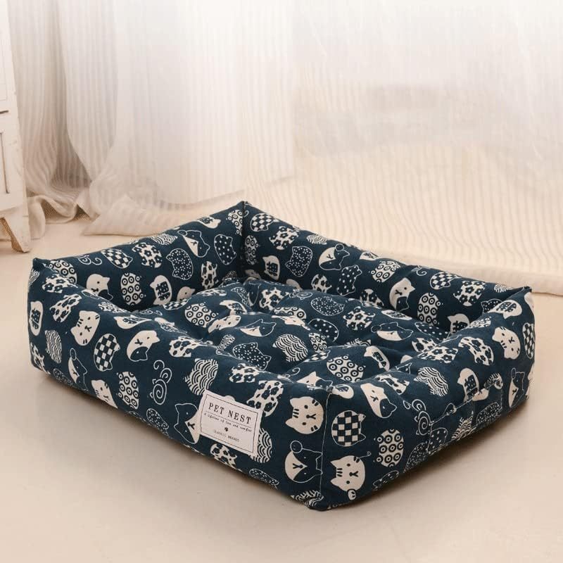 Dog Bed Mattress Waterproof Dog Bed Large Small Dog Bed Lounge Sofa 115 * 85CM Washable Dog Pillow Mattress with Water Resistant Oxford Fabric for Dog Crate (Color : A, Size : L (60Cm*50Cm))