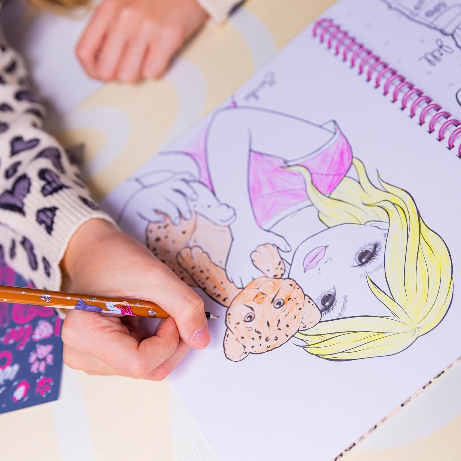 Depesche Top Model Colouring Book Leoheart Album for Colouring and Creating